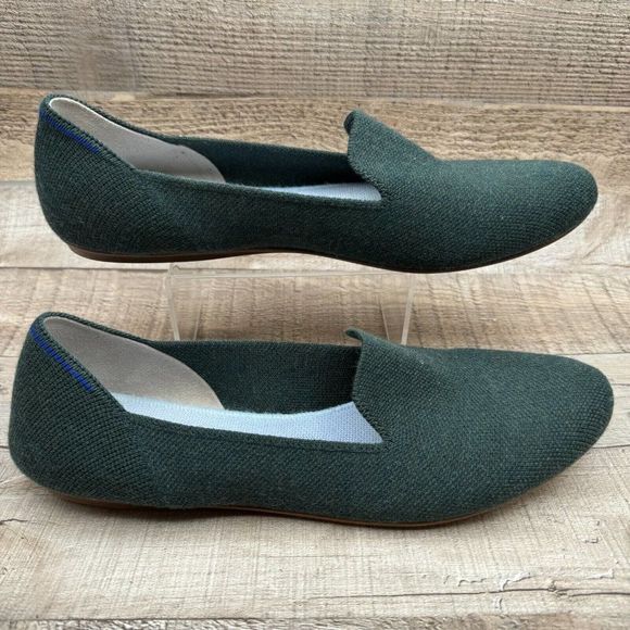Rothy’s Shoes - Rothy's The Merino Wool Loafer Flats Womens Size 9.5 9 1/2 Ivy Green Slip On